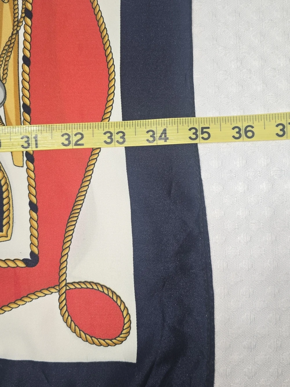 VINTAGE NAUTICAL MULTI-COLORED LADIES SCARF SQUARE SHIPS WHEEL ROBE ANCHOR